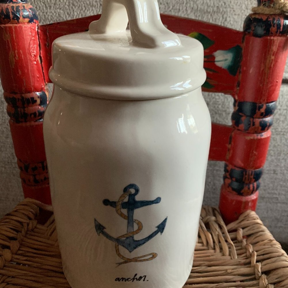 Rae Dunn Nautical Canister Set Anchor